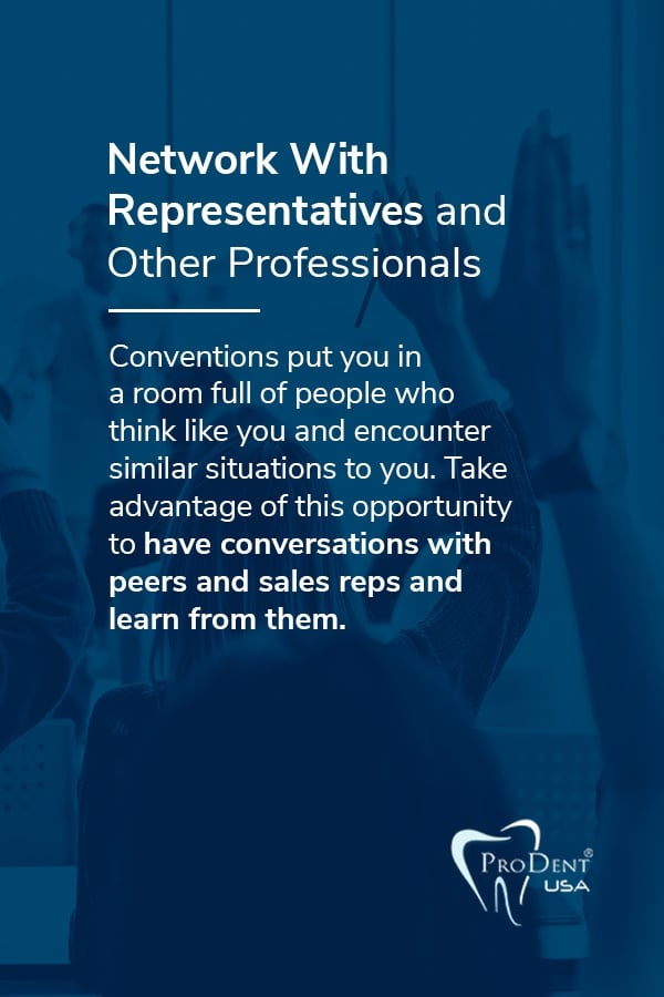 Network With Representatives and Other Professionals