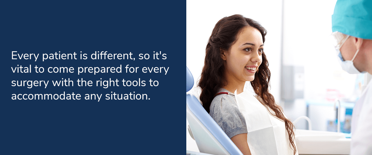 dentist speaking to patient