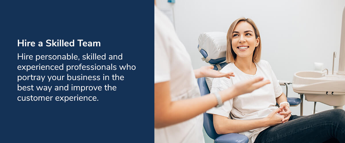 woman in dental chair