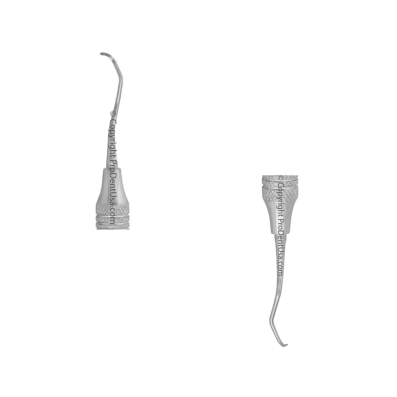 a close up of a pair of dental curette tips