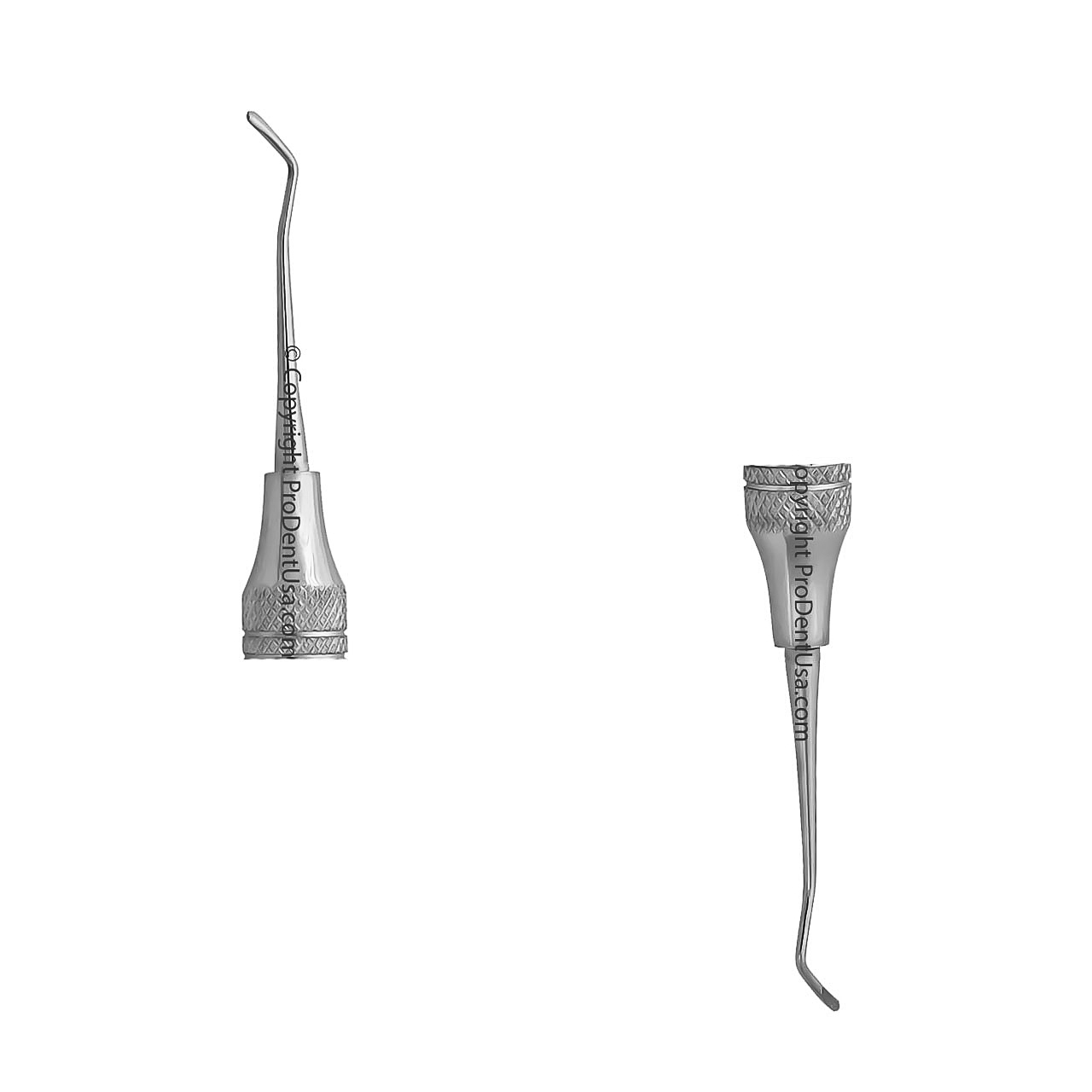 a pair of dental instruments on a white background