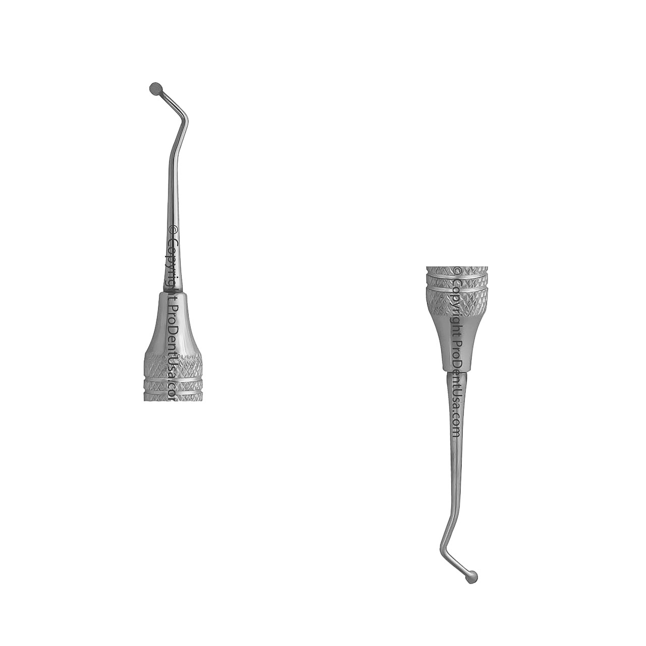 a pair of dental instruments on a white background