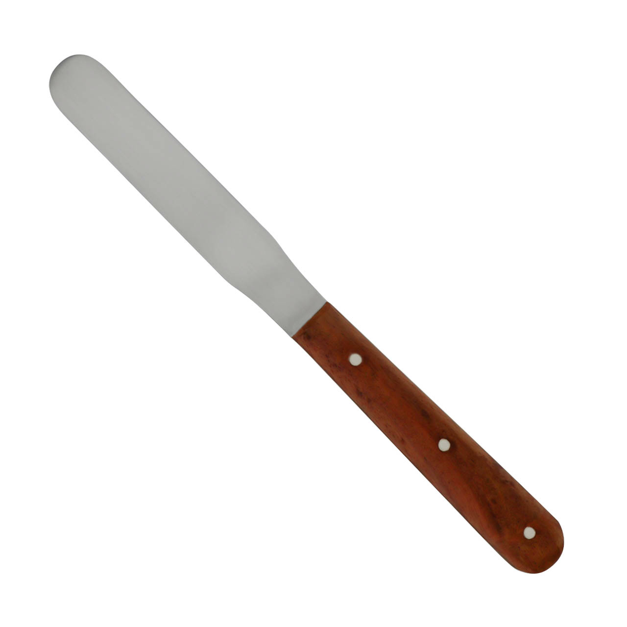 a plaster spatula with a wooden handle