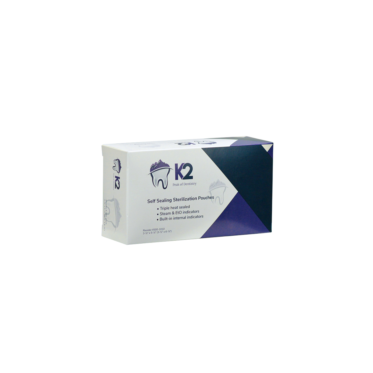 a box of K2 tablets on a white background