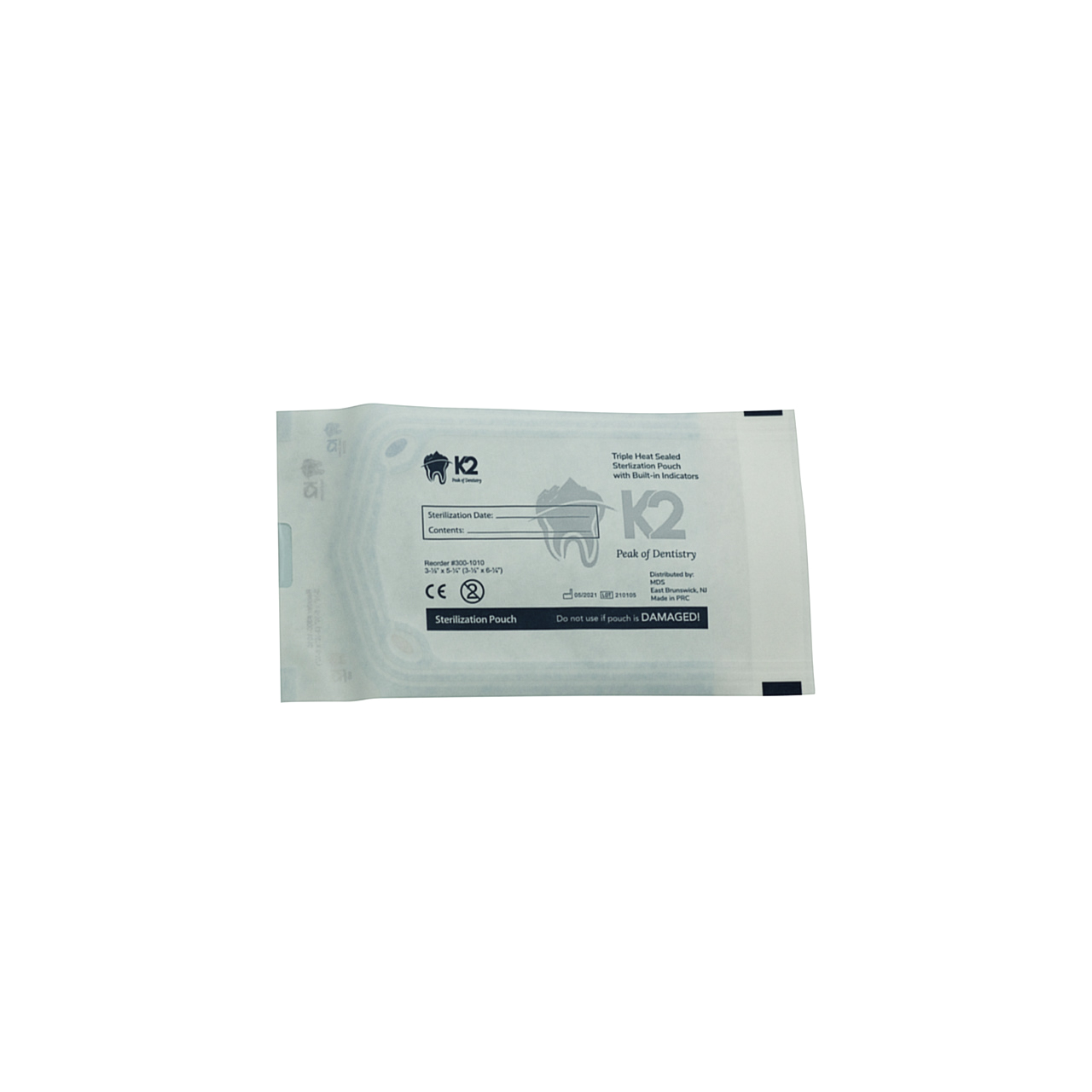 a package of k2 pick up dentistry wipes on a white background