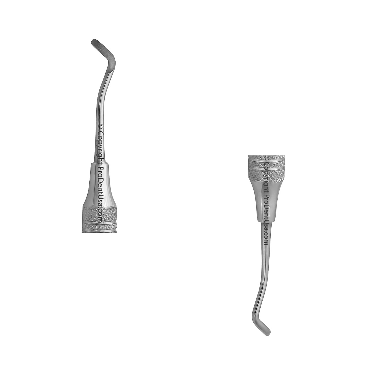 a pair of dental excavator tips