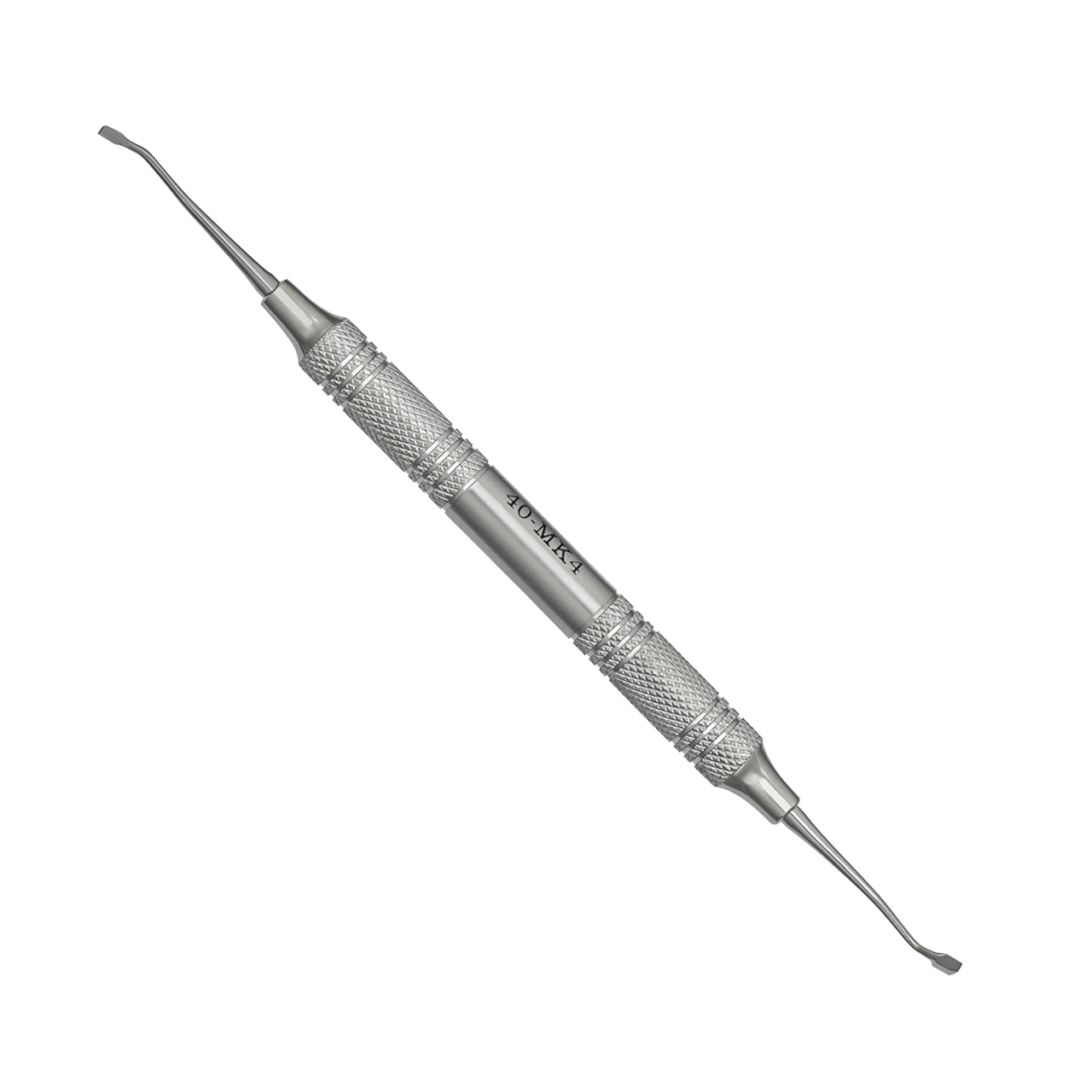a close up of a dental plugger instrument on a white background