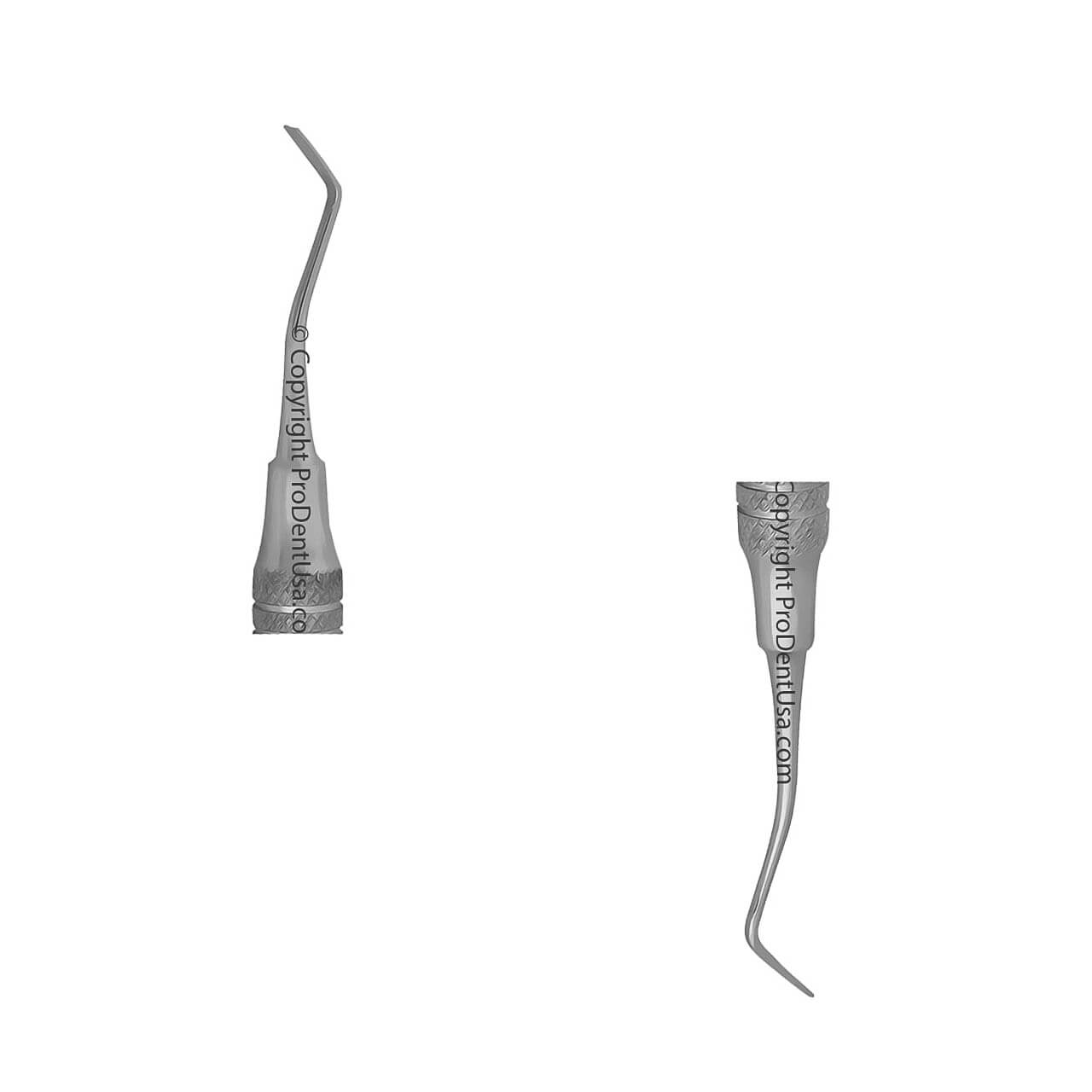 a pair of dental waxing instrument tips