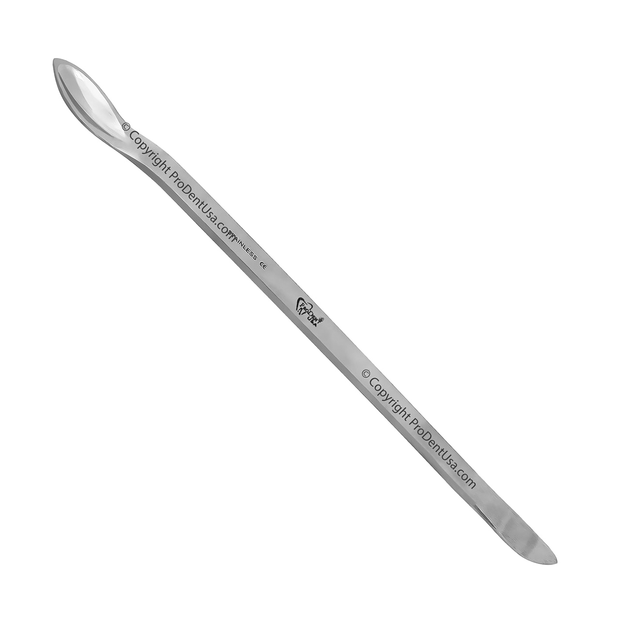a stainless steel dental wax spatula