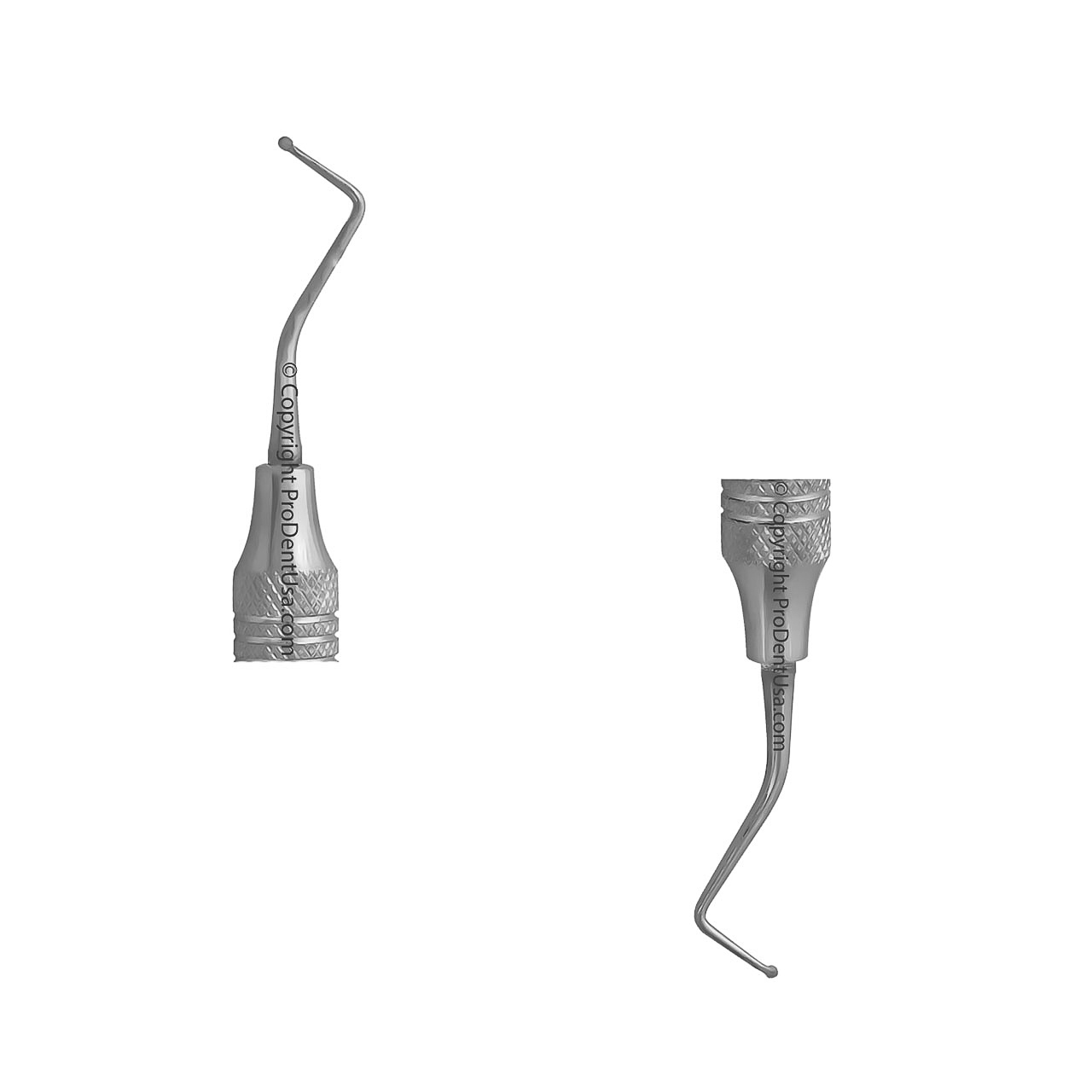 a pair of dental excavator instruments