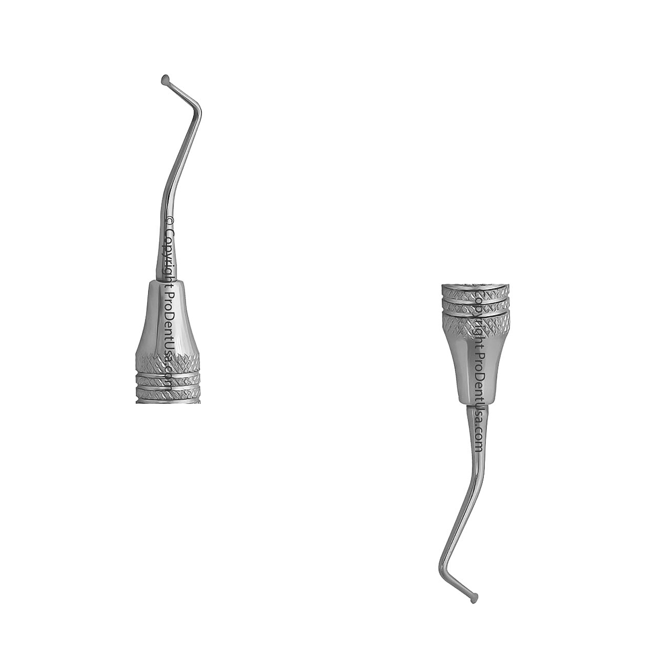 a pair of dental instruments on a white background