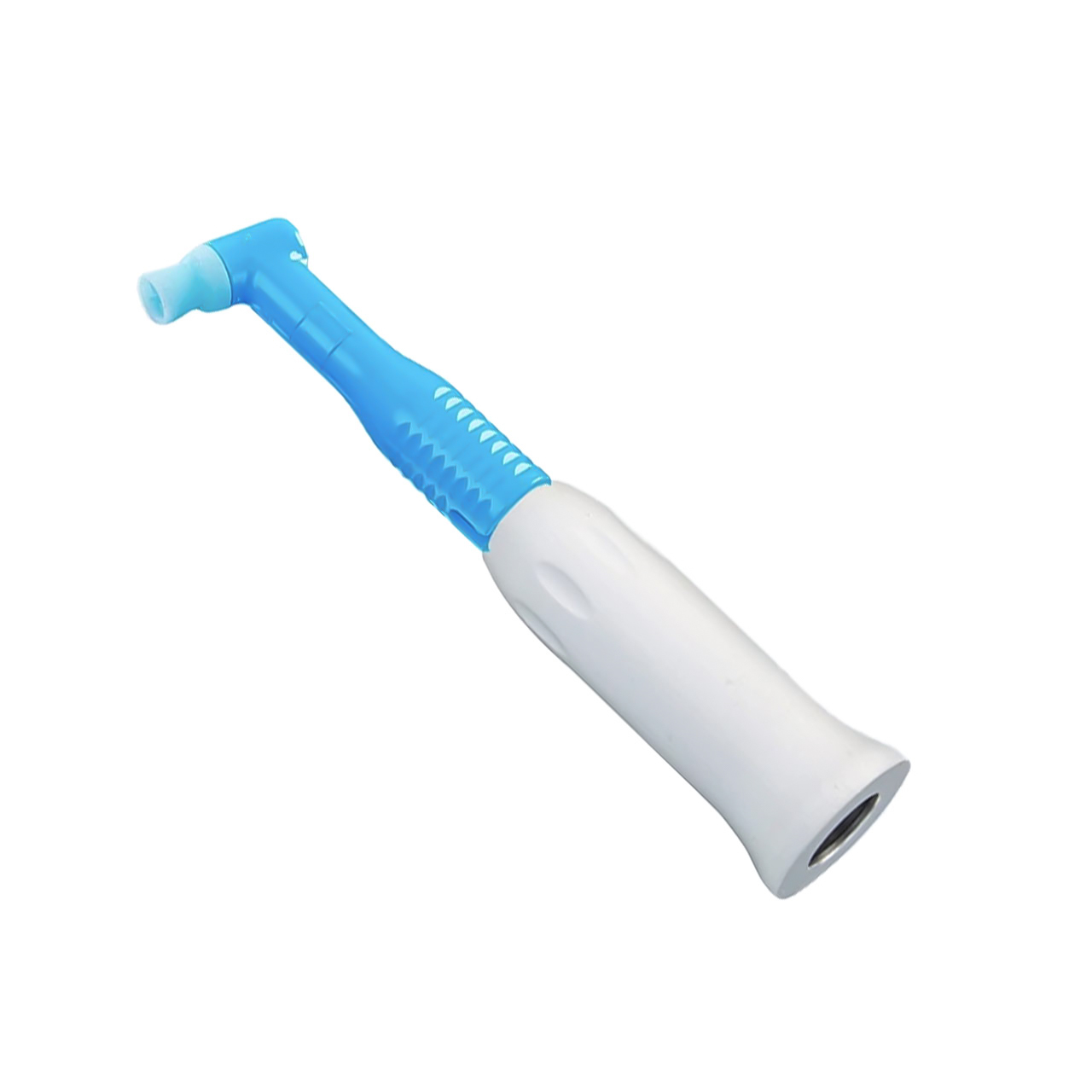 blue and white dental cleaning tip for teeth