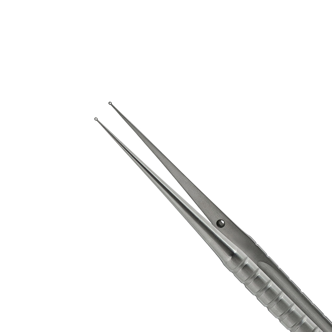 a pair of 7 inch dental tissue forceps with micro rings on the tip