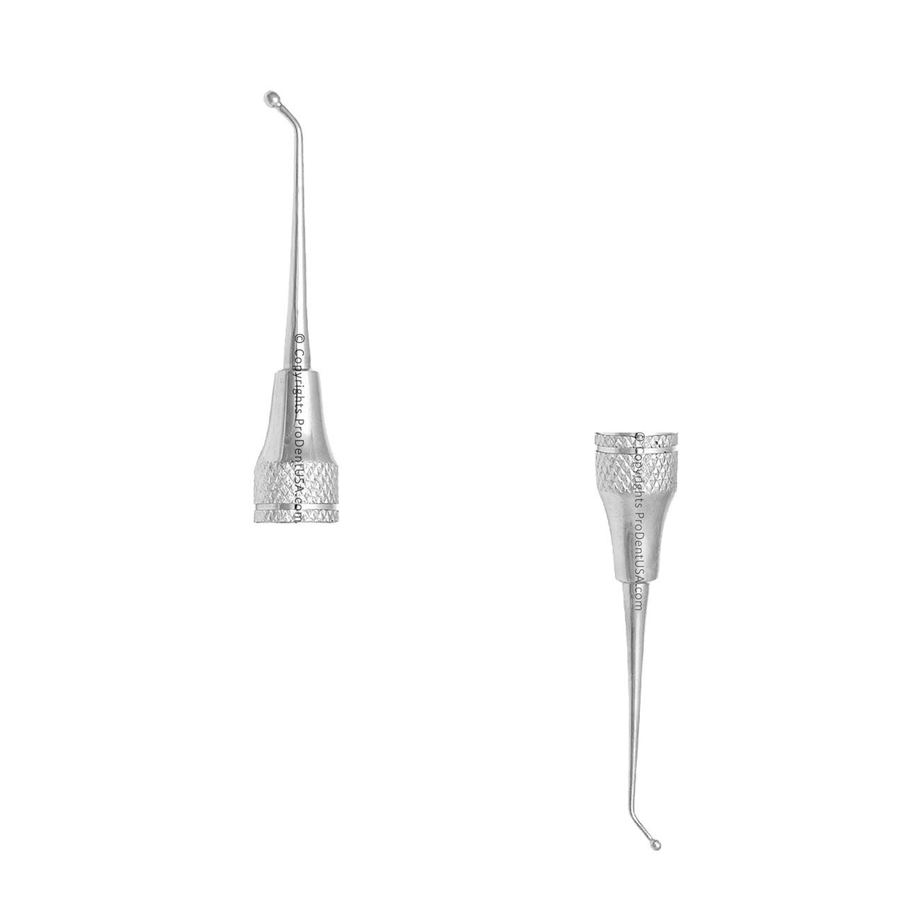 a pair of dental instruments on a white background