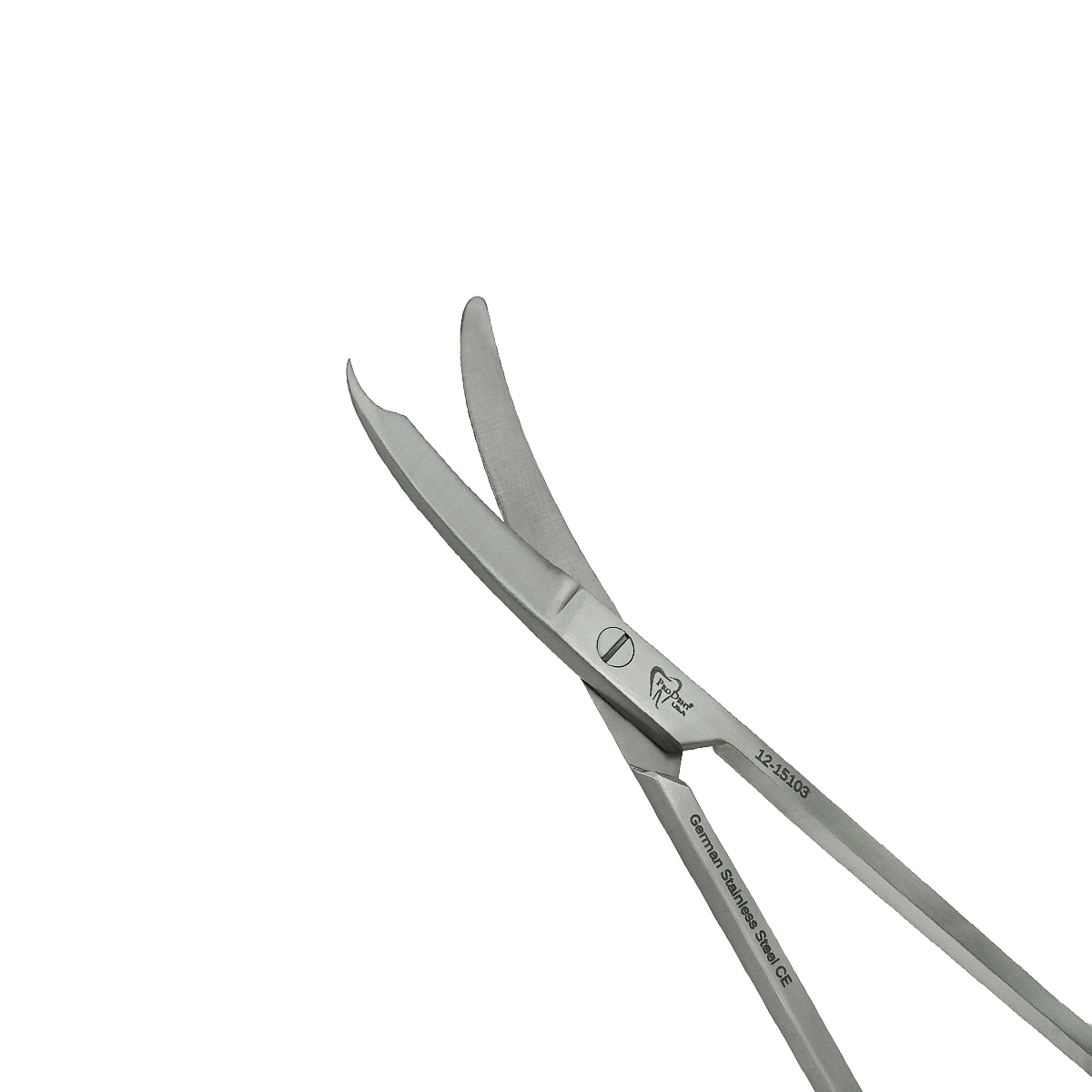 a close up of a pair of stitch scissors on a white background