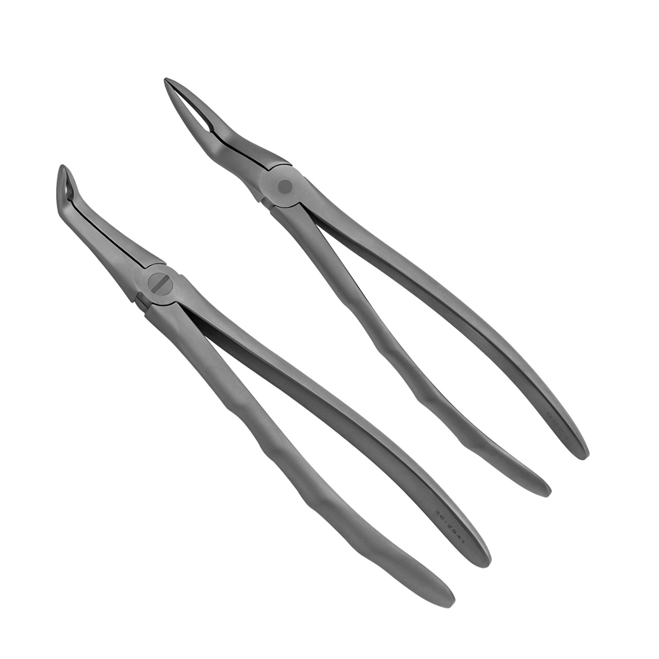 a pair of upper lower root tip extraction forceps