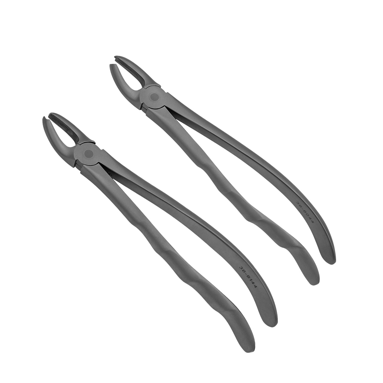 steel upper and lower extraction forceps for teeth removal