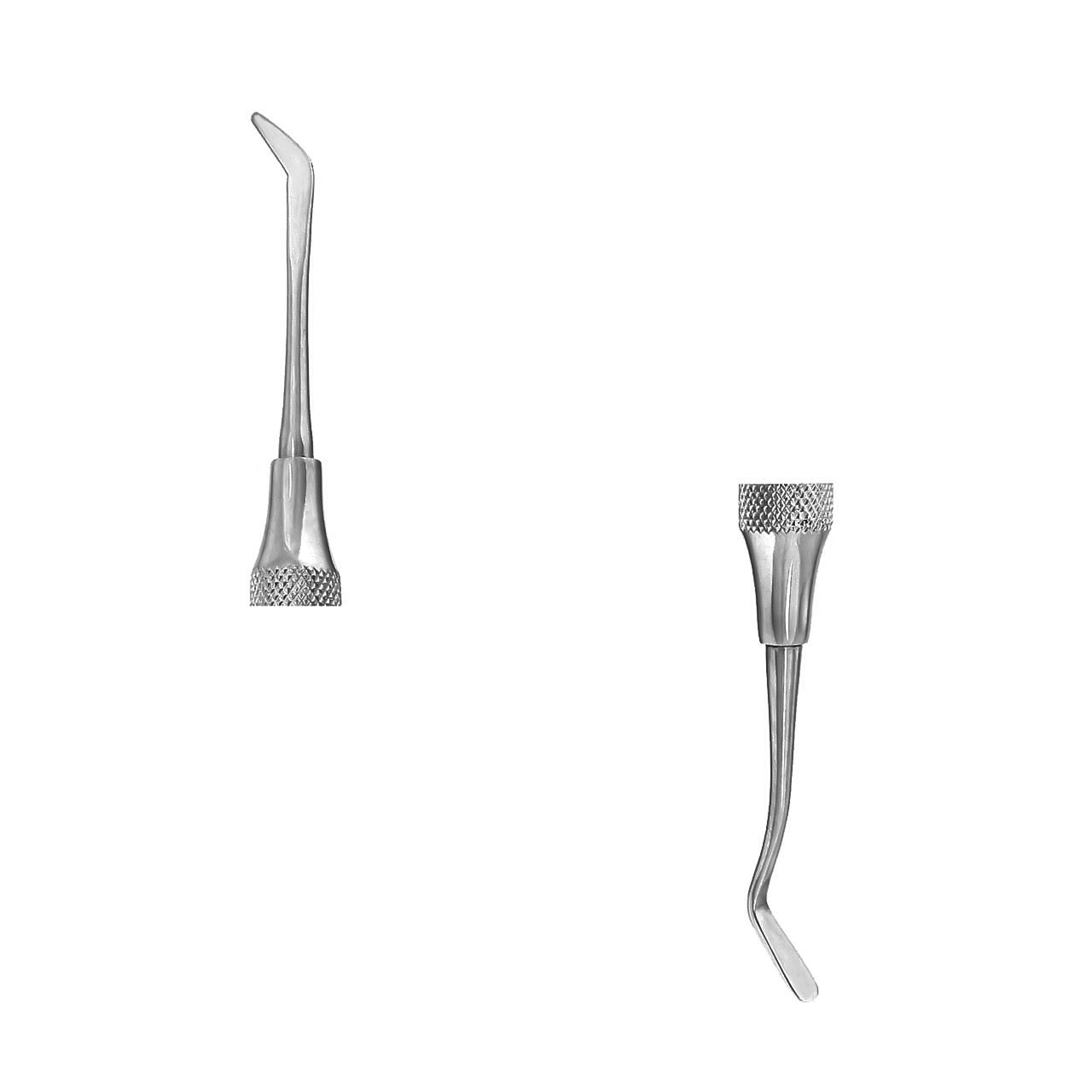 a pair of dental plastic filling instruments