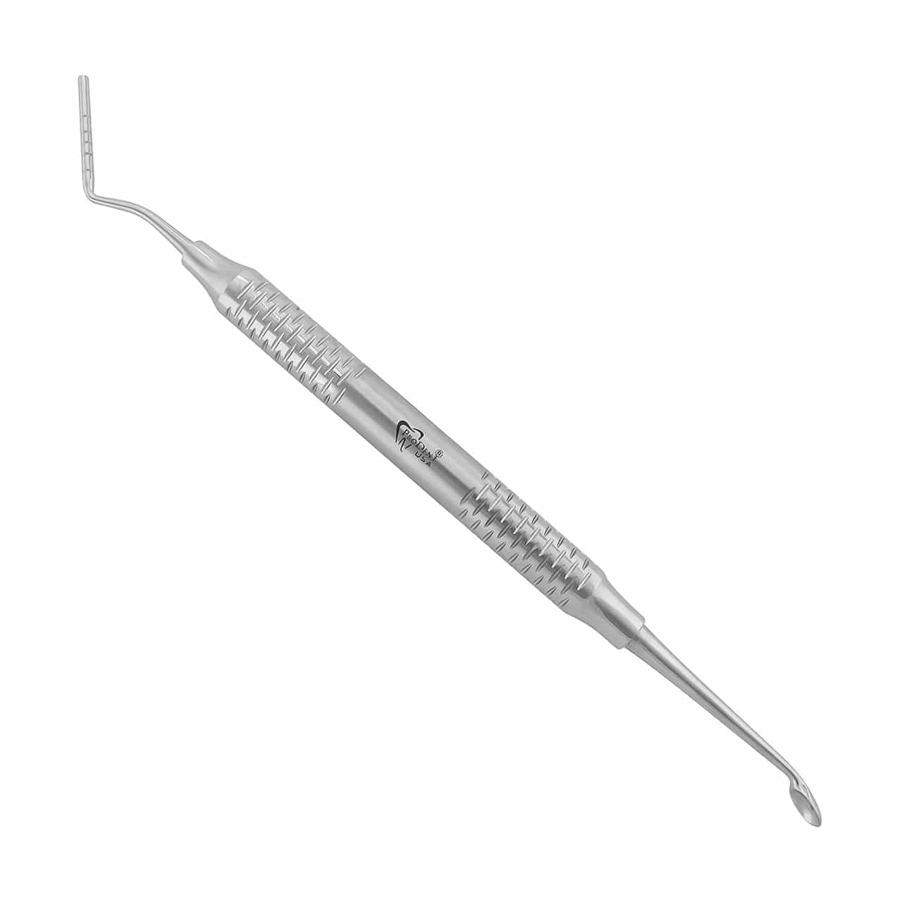 a dental tool with the pro dental logo on the handle