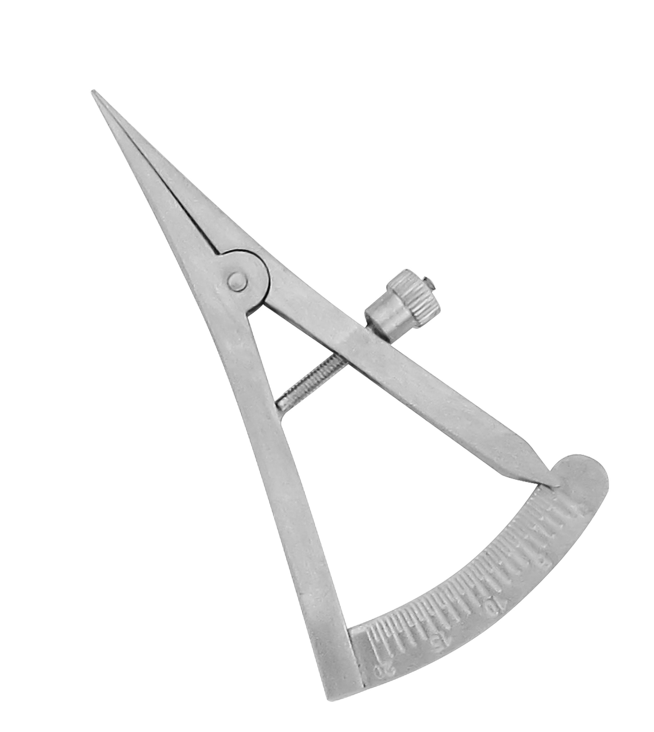 Close-up image of a Castroviejo Caliper, featuring fine, precise tips.