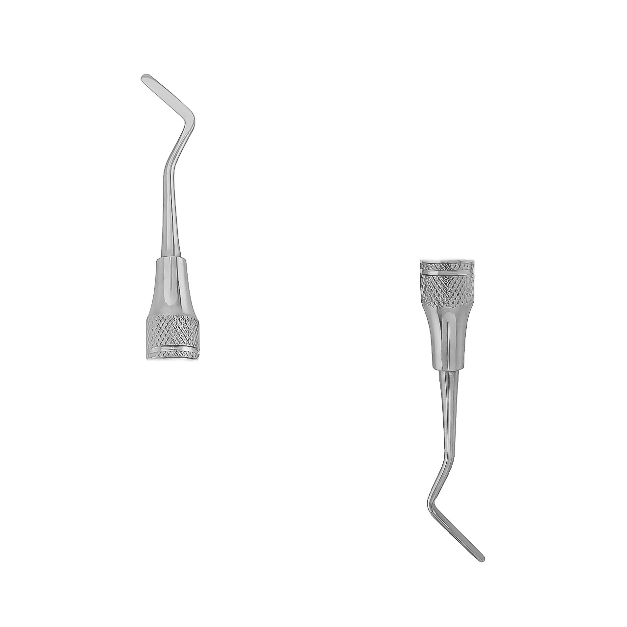 a pair of dental instruments on a white background