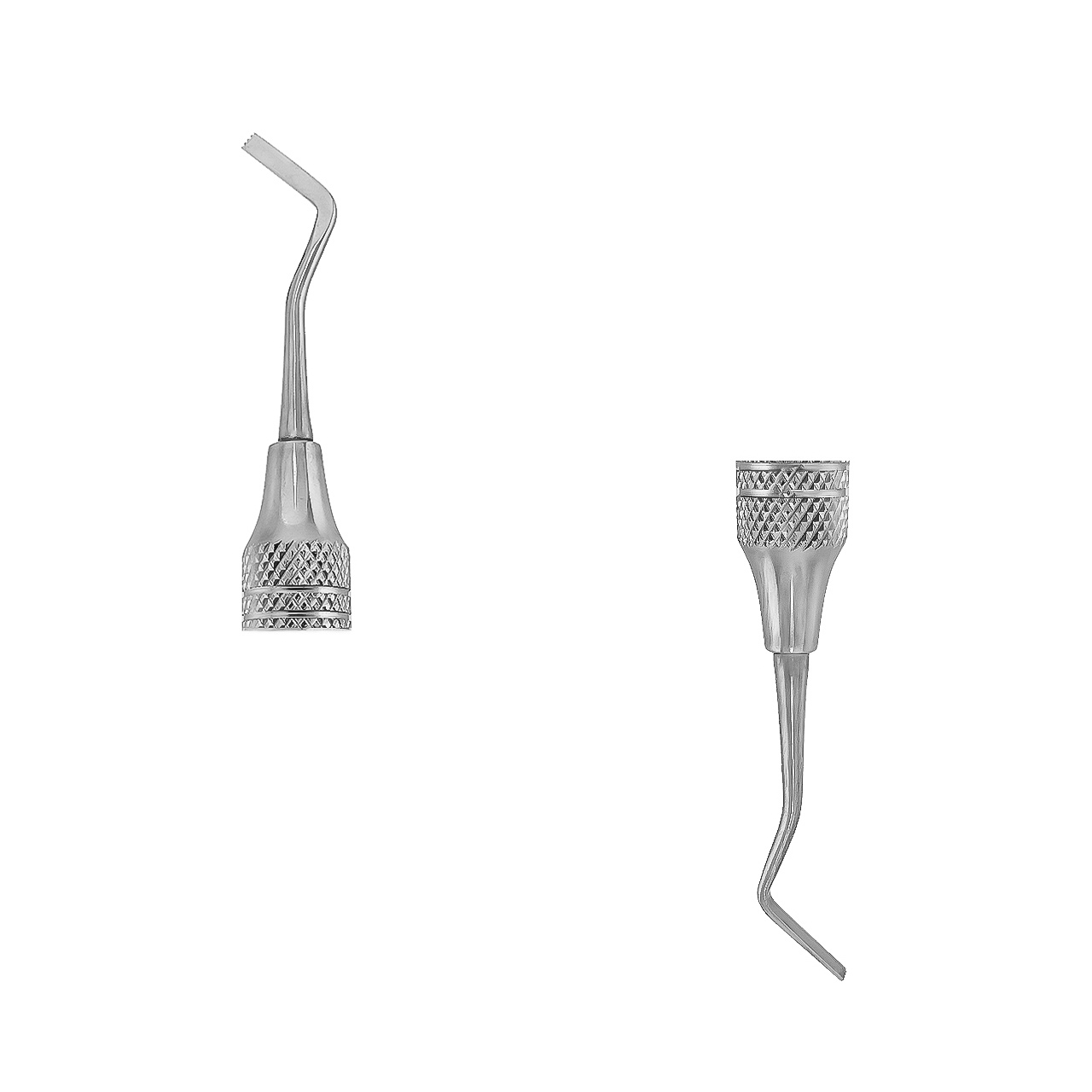 a pair of dental instruments on a white background
