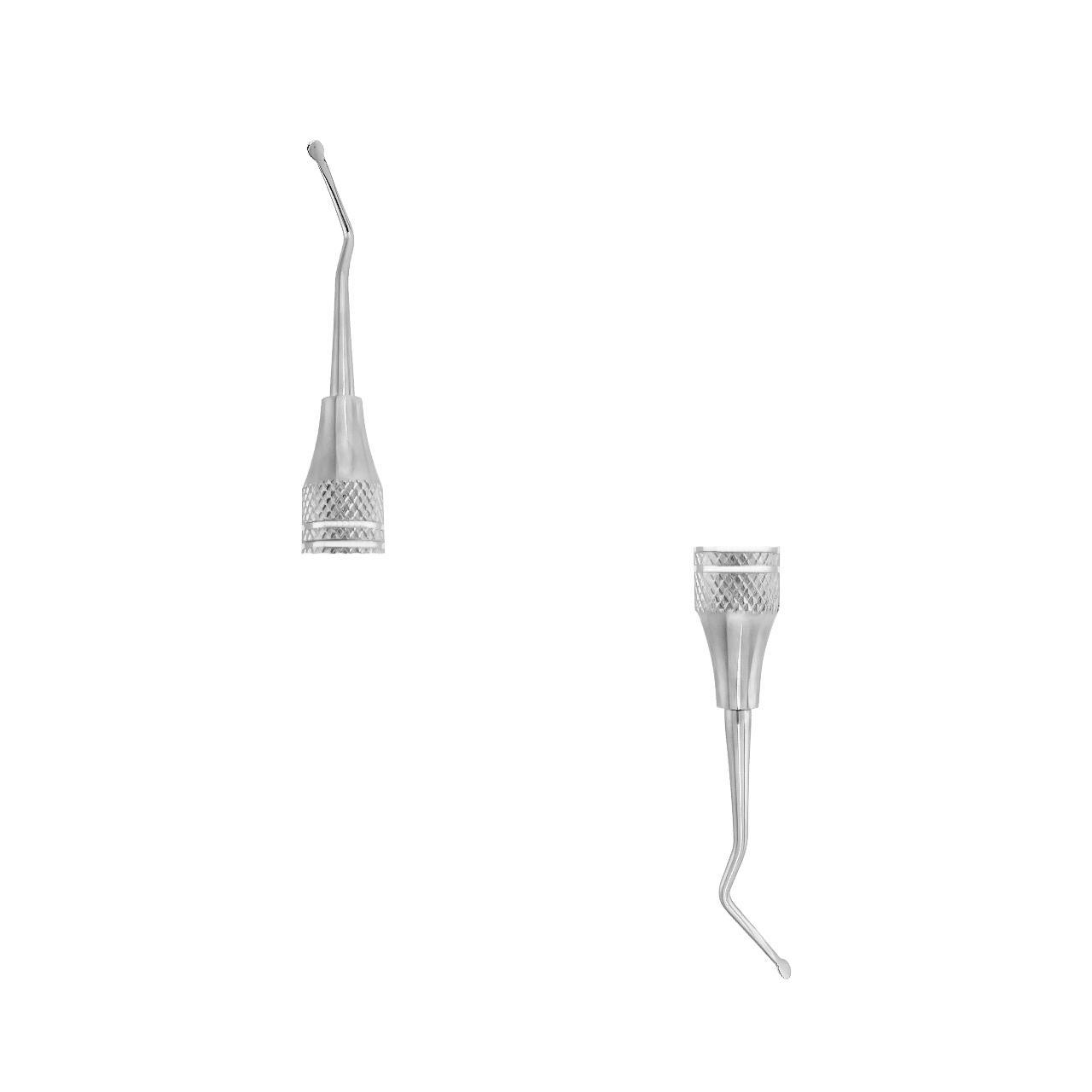 a pair of dental instruments on a white background