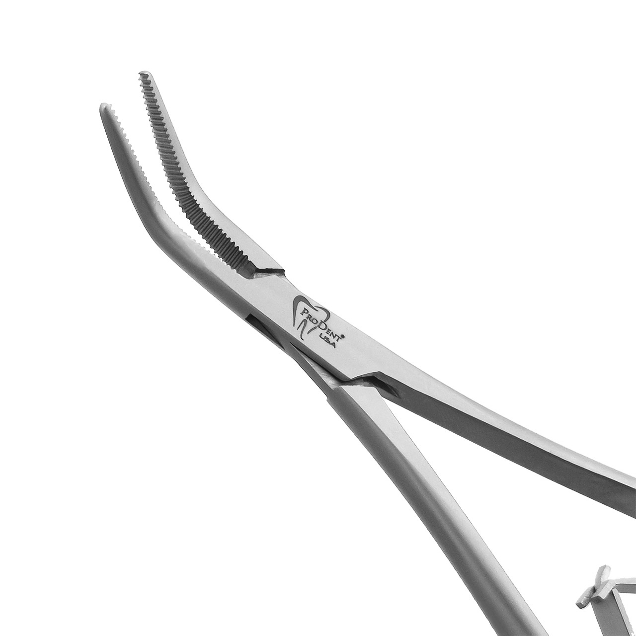image of Curved Mathieu Pliers, featuring a curved design with narrow tips.