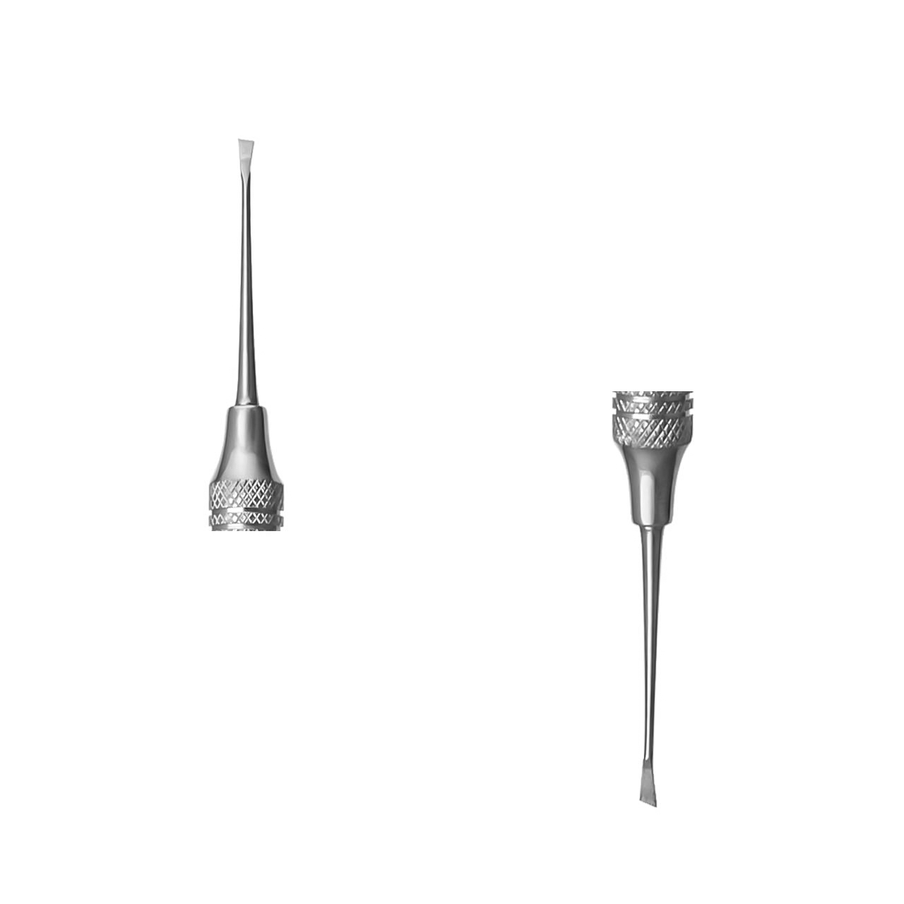 a pair of dental chisel scalers