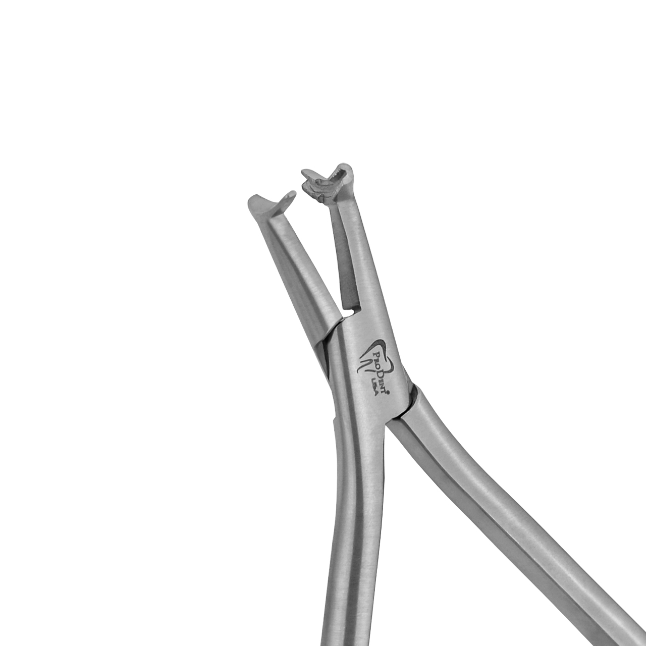 a close up of a pair of stainless steel dental pliers