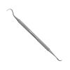 a stainless steel double ended scalar dental tool