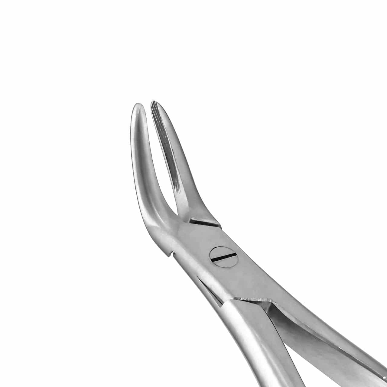a close up of a pair of dental pliers on a white background.
