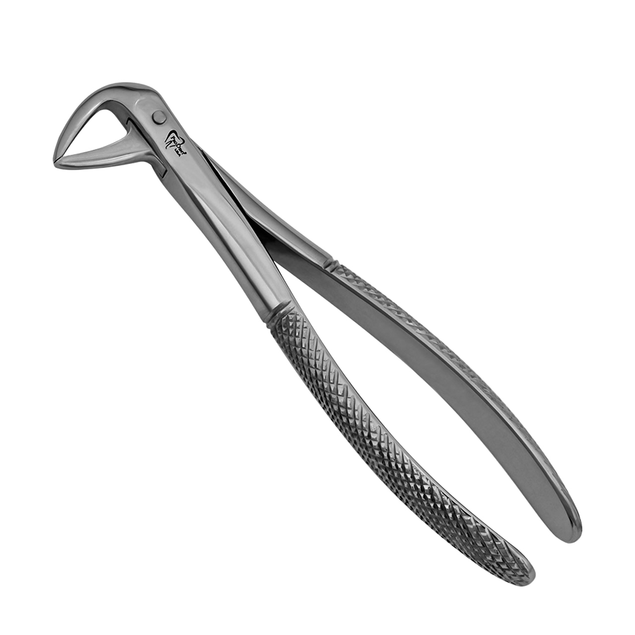 Close-up image of extraction forceps for lower roots.