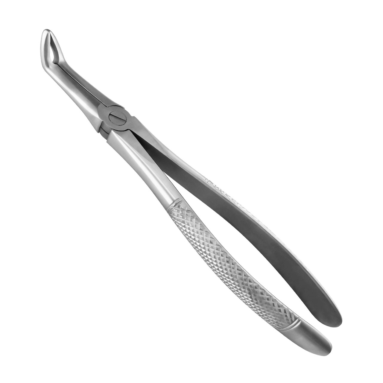a pair of dental pliers with a diamond patterned handle