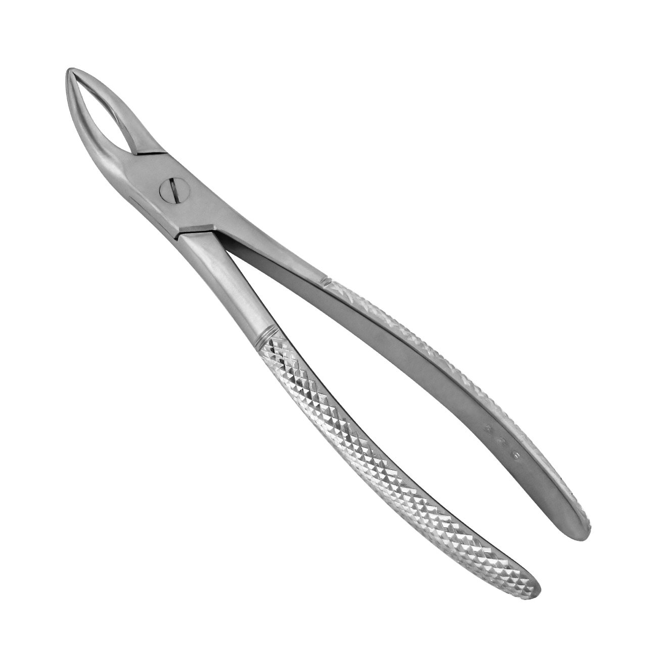 a pair of dental pliers with a diamond patterned handle