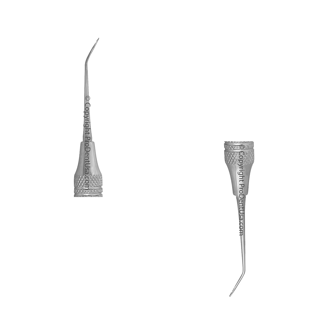 a pair of dental instruments on a white background