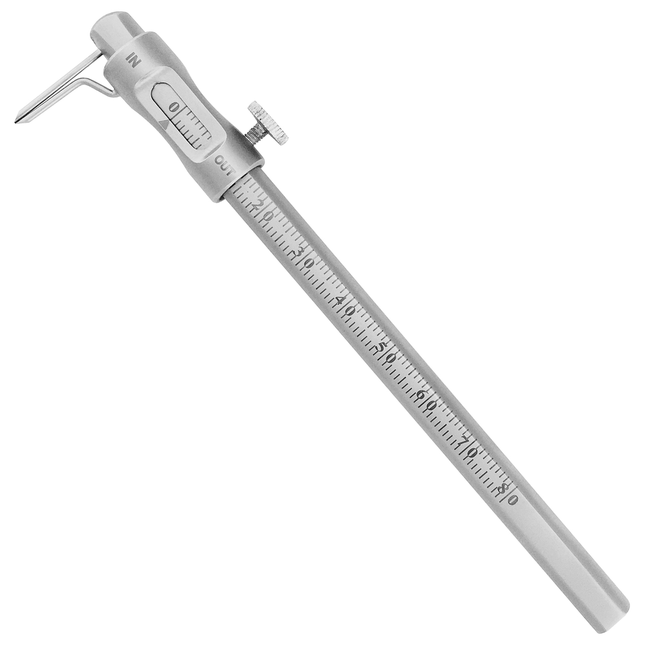 a close up of a caliper on a white background