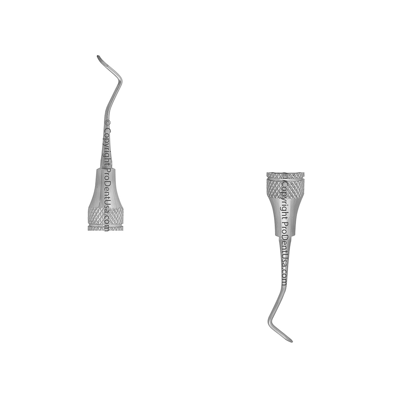 a pair of dental instruments on a white background