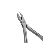 a pair of stainless steel pliers on a white background .