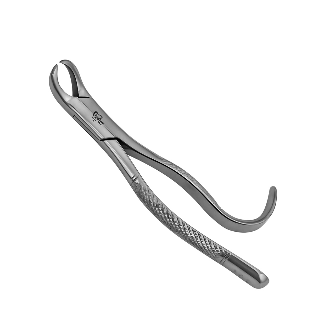 a pair of dental pediatric extraction forceps.