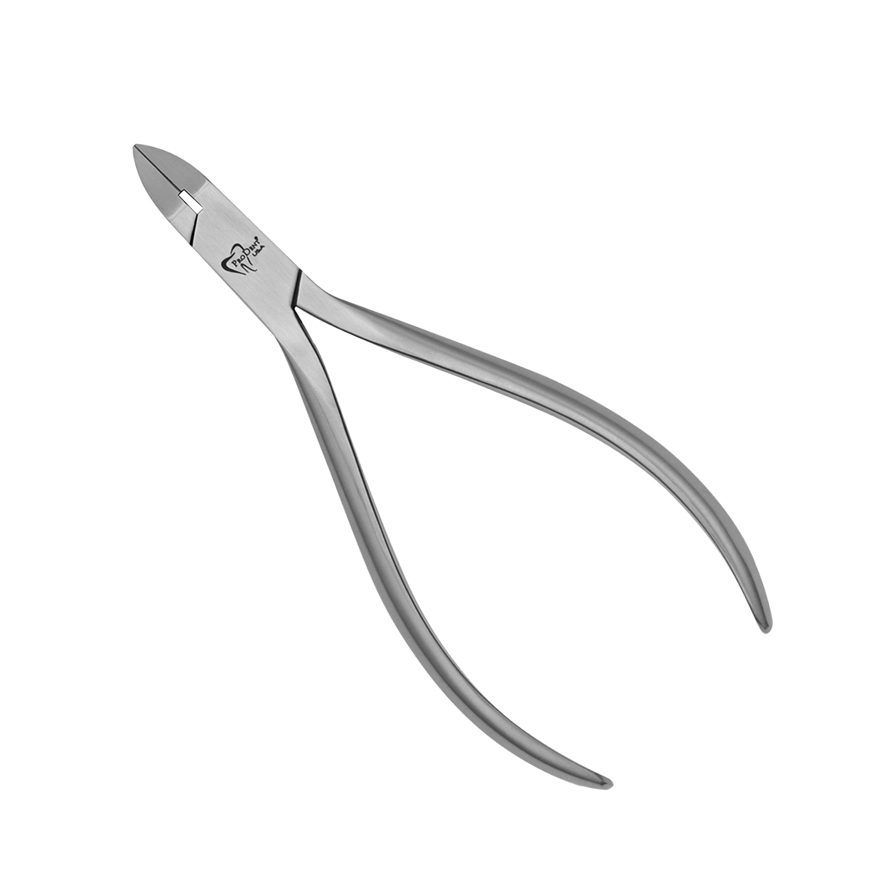 Close-up image of a Pin and Ligature Cutter Mini with a 15-degree angle.