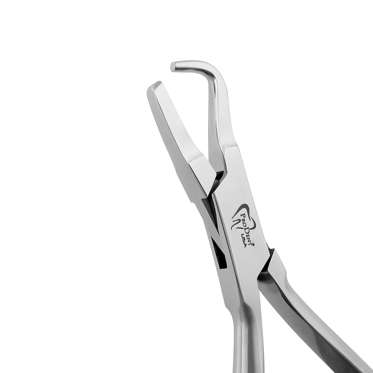 a pair cowhorn style posterior band removing pliers