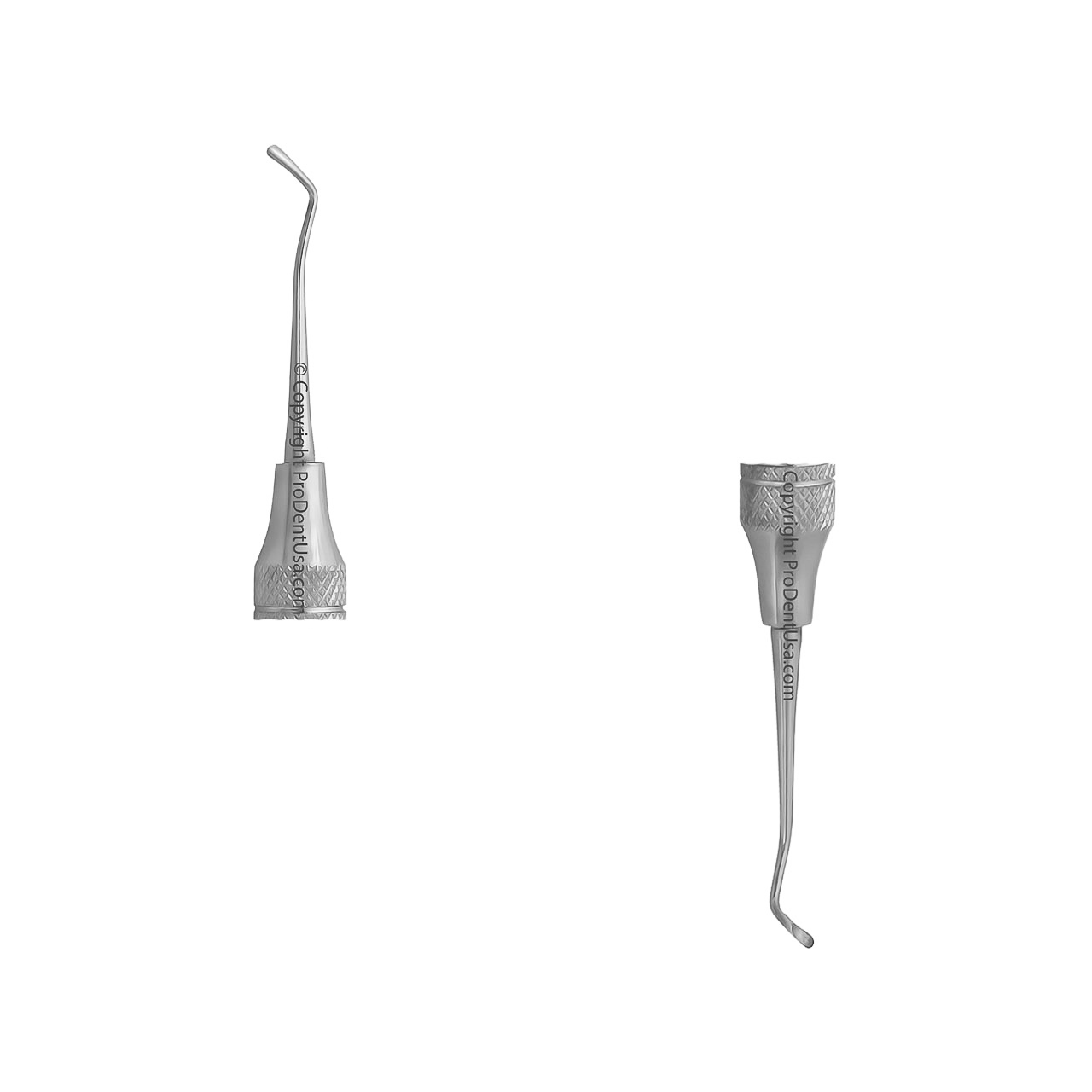 a pair of dental instruments on a white background