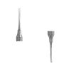 parts of stainless steel dental tool on a white background