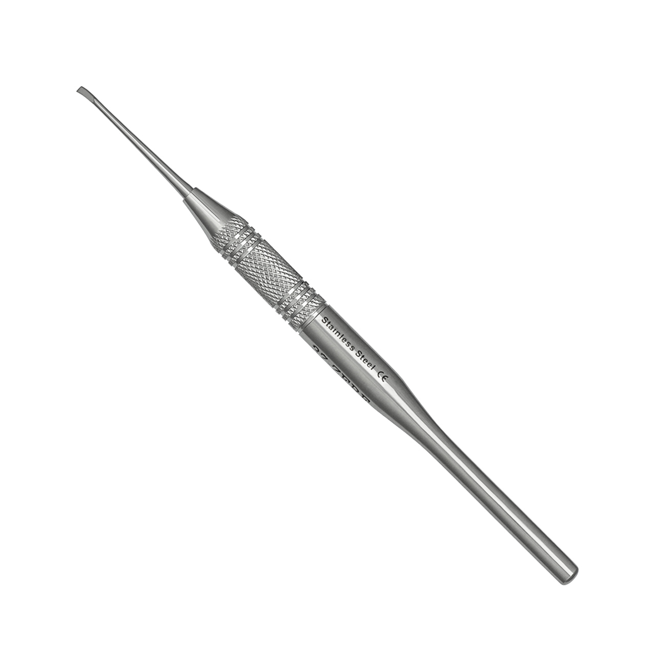 a close up of a dental chisel scaler